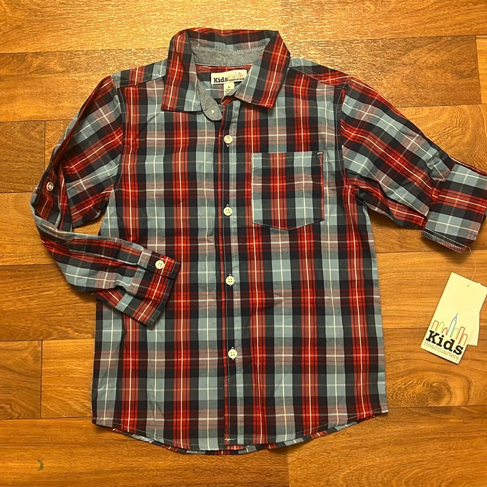 BNWT Boys Kids Headquarters Shirt Sz 6
